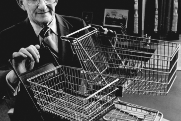 Who invented the grocery shopping cart and how?