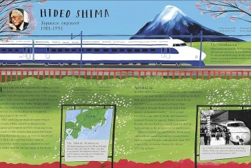 Who are the "fathers" of the Japanese Shinkansen (bullet train) idea?