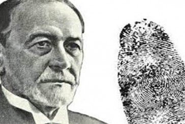 When did fingerprints first catch a murderer?