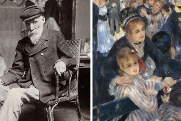 The Painter who tied a brush to his wrist because his right arm was paralyzed due to arthritis: Renoir