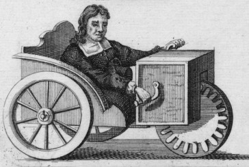 For whom, by whom and when was the wheelchair invented?