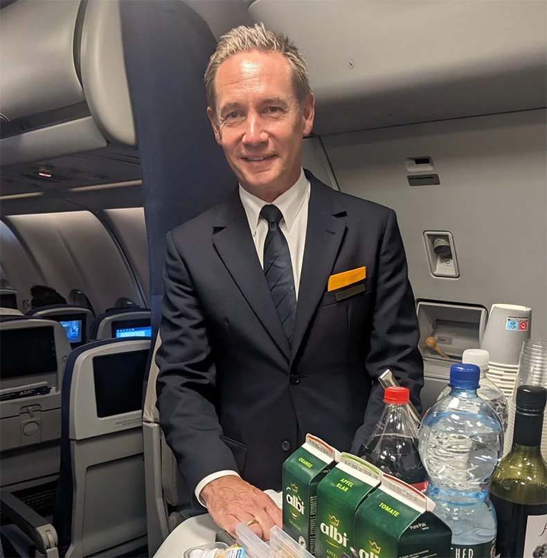 CEO serving passengers as a flight attendant: Who is Jens Ritter?