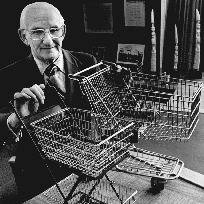 Who invented the grocery shopping cart and how?