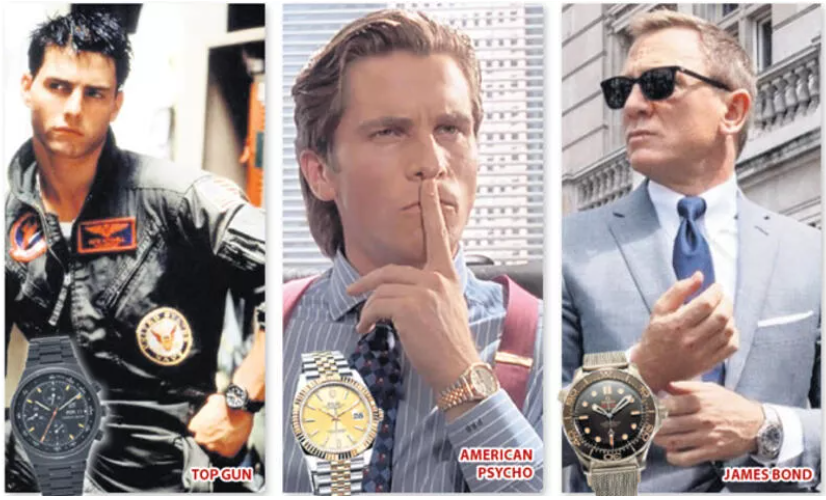 Which movie stars wore which famous watches?