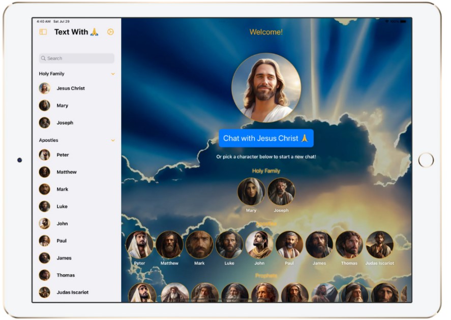 Let's get to know Stéphane Peter and Text with Jesus who found the way to have a conversation with Jesus via app