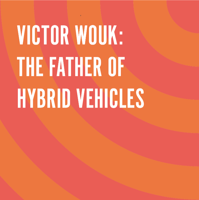 Who and when invented the first hybrid car?