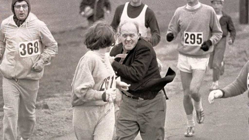 Who are the first female marathoners?