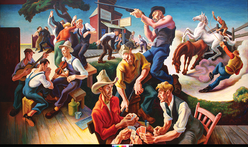 He illustrated the American peasant: Who is Thomas Hart Benton?