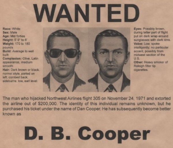 The most mysterious hijacker: who is D. B. Cooper?