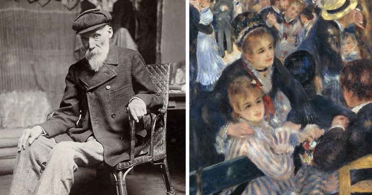 The Painter who tied a brush to his wrist because his right arm was paralyzed due to arthritis: Renoir