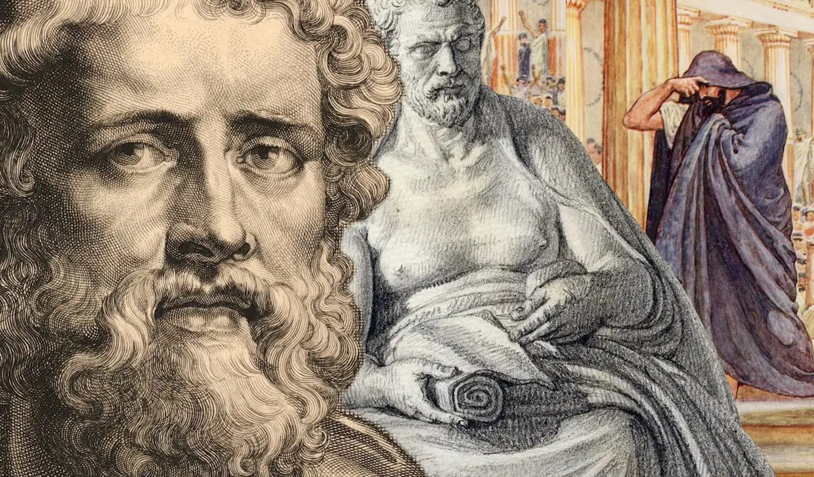 He gained great fame by writing the defenses of the Athenians who had a lawsuit: Who is Demosthenes?